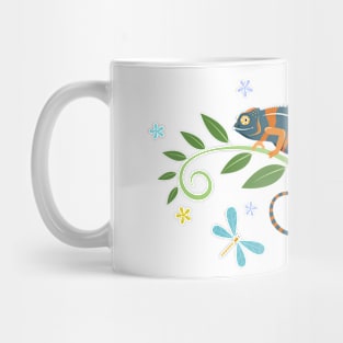 Colorful chameleon Mug